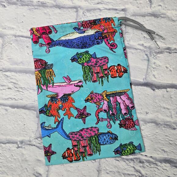 NWT Boardies Men's Mulga Ocean Blue Mid-Length Swim Short Sharks Starfish XXXL - Picture 12 of 14